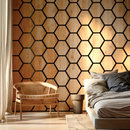 Revestimento Acústico Artesanal Pinus 18mm · Poliuretano com MDF