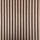 Ripado acústico de madeira MDF clara com base de poliuretano, antiruído - 22mm espessura - 60x60 cm