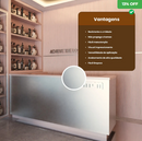 Revestimento Efeito Metálico Escovado Prata Interno 2,90m x 1,22m