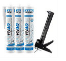 Cola Fixa Adesivo  Pu 40 Kit 3 + Aplicador