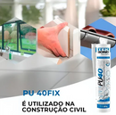 Cola Fixa Adesivo  Pu 40 Kit 3 + Aplicador
