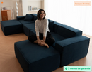 Sofá Modular Pelion 3 Lugares com 1 Chaise - Sofá na caixa