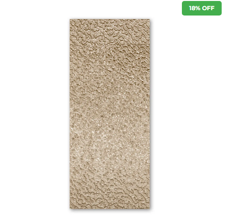 Revestimento Efeito Metálico Martelado Prata Interno 2,90m x 1,22m