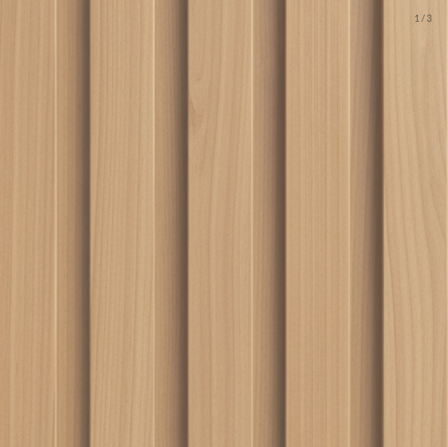 Revestimento Ripado Freijó Flexível 22mm · Fibra Sintética com Película 3D