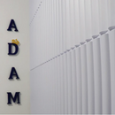 Placa 3D Ripada Autoadesiva - 50x50CM Revestimento decorativo de parede.