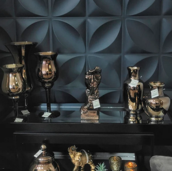 Placa 3D Mini Primaveira autoadesiva 25x25CM Revestimento Decorativo para parede.