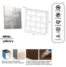 Revestimento Inox Silver 30x30 Autocolante 3mm · Alumínio