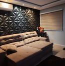 Placa 3D Mini Primaveira autoadesiva 25x25CM Revestimento Decorativo para parede.