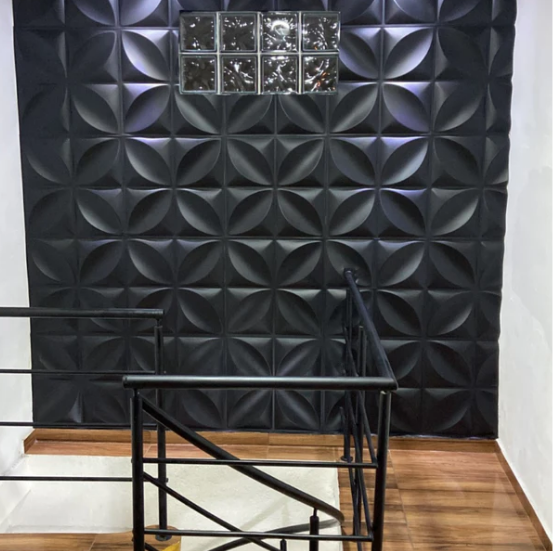 Placa 3D Mini Primaveira autoadesiva 25x25CM Revestimento Decorativo para parede.