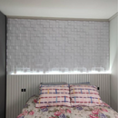 Placa 3D Pixel Autoadesiva - 50x50 Revestimento decorativo de parede.