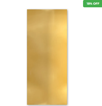 Revestimento Efeito Metálico Espelhado Dourado Interno 2,90m x 1,22m