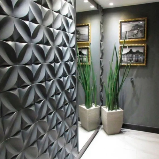 Placa 3D Mini Primaveira autoadesiva 25x25CM Revestimento Decorativo para parede.