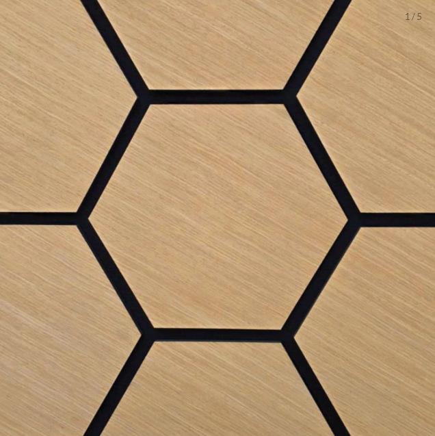 Revestimento Acústico Artesanal Pinus 18mm · Poliuretano com MDF