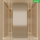 Revestimento Efeito Metálico Escovado Prata Interno 2,90m x 1,22m