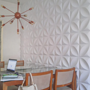 Placa 3D Mini Primaveira autoadesiva 25x25CM Revestimento Decorativo para parede.