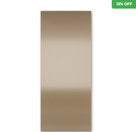 Revestimento Efeito Metálico Escovado Prata Interno 2,90m x 1,22m