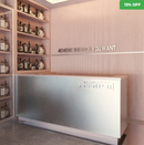 Revestimento Efeito Metálico Escovado Prata Interno 2,90m x 1,22m