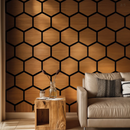 Revestimento Acústico Artesanal Cerejeira 18mm · Poliuretano com MDF