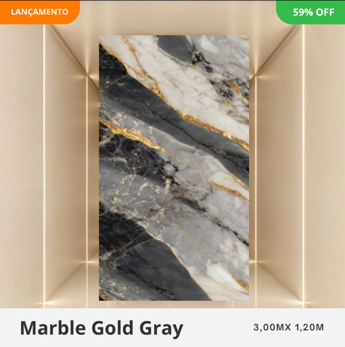 Revestimento Marmorizado 1.22 por 2.44 Metros