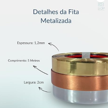 5 Metros Fita Parede Revestimento Marmore Interno Impermeavel Placas Paineis Decorativa Metalizada 3d (Dourado)