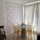 Placa 3D Mini Primaveira autoadesiva 25x25CM Revestimento Decorativo para parede.