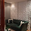 Placa 3D Mini Primaveira autoadesiva 25x25CM Revestimento Decorativo para parede.