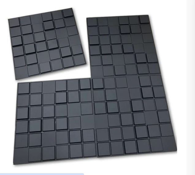 Placa 3D Pixel Autoadesiva - 50x50 Revestimento decorativo de parede.