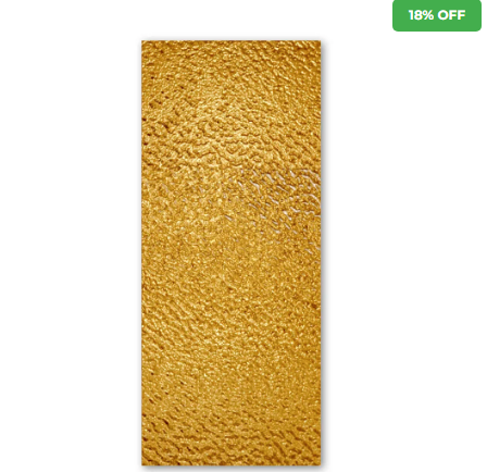 Revestimento Efeito Metálico Martelado Dourado Interno 2,90m x 1,22m