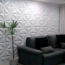 Placa 3D Mini Primaveira autoadesiva 25x25CM Revestimento Decorativo para parede.