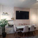 Placa 3D Mini Primaveira autoadesiva 50x50CM Revestimento Decorativo para parede.