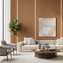 Revestimento Ripado Freijó Flexível 22mm · Fibra Sintética com Película 3D