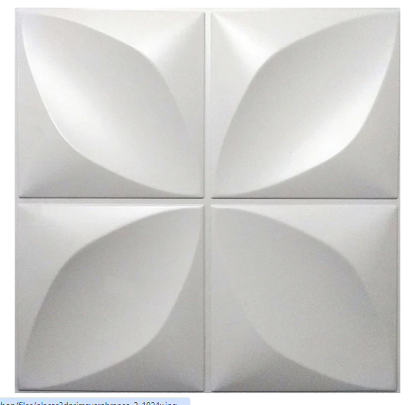 Placa 3D Mini Primaveira autoadesiva 25x25CM Revestimento Decorativo para parede.